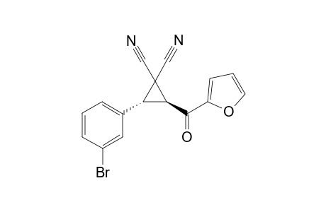 trans-2-(3-Bromophenyl)-3,3-dicyano-1-furoylcyclopropane