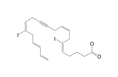 (5-E,8-Z,14-E,17-E)-6,15-DIIODOICOSA-5,8,14,17,10-PENTAEN-11-YNOIC_ACID