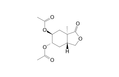 (3ARS,5SR,6SR,7ASR)-5,6-DIACETOXY-7A-METHYL-PERHYDRO-ISOBENZOFURANONE