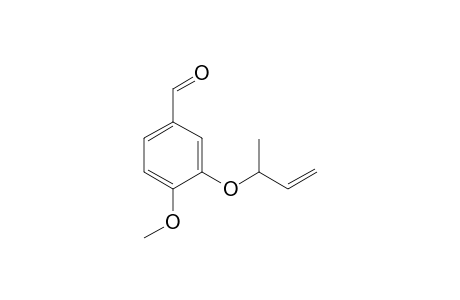 3-But-3-en-2-yloxy-4-methoxy-benzaldehyde