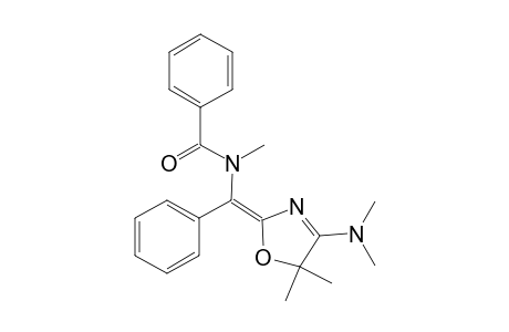 Benzamide, N-[[4-(dimethylamino)-5,5-dimethyl-2(5H)-oxazolylidene]phenylmethyl]- N-methyl-, (E)-