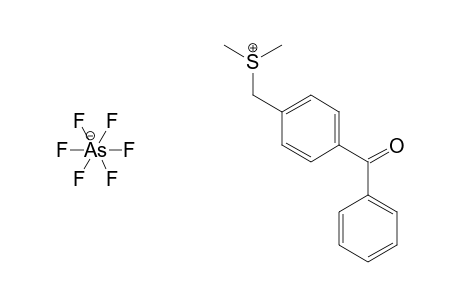 Sulfonium, [(4-benzoylphenyl)methyl]dimethyl-, hexafluoroarsenate