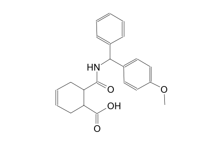3-cyclohexene-1-carboxylic acid, 6-[[[(4-methoxyphenyl)phenylmethyl]amino]carbonyl]-