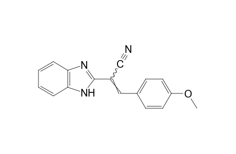 α-(p-methoxybenzylidene)-2-benzimidazoleacetonitrile