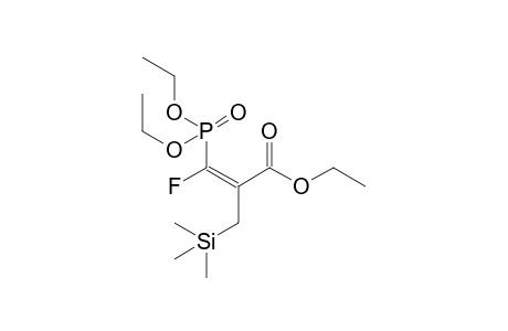 (E)-3-diethoxyphosphoryl-3-fluoro-2-(trimethylsilylmethyl)-2-propenoic acid ethyl ester