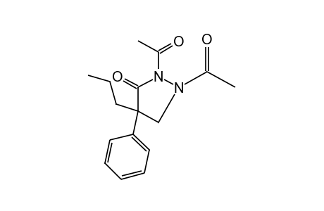 1,2-DIACETYL-4-PHENYL-4-PROPYL-3-PYRAZOLIDINONE