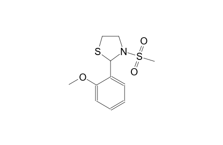 2-(2-methoxyphenyl)-3-(methylsulfonyl)-1,3-thiazolidine