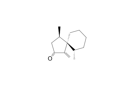 (+-)-(4RS,5RS,6SR)-4,6-Dimethyl-1-methylenespiro[4.5]decan-2-one