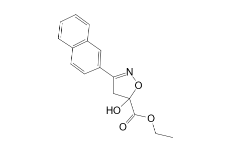 Ethyl 4,5-dihydro-5-hydroxy-3-(2-naphthyl)isoxazole-5-carboxylate