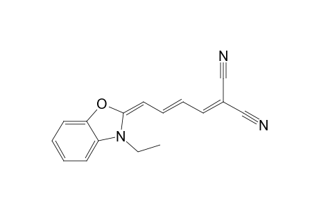 2-(5,5-Dicyano-2,4-pentadienylidene)3-ethylbenzoxazoline