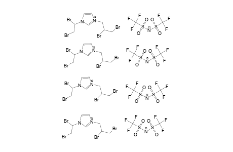 1-(1,2-DIBROMOETHYL)-3-(2',3'-DIBROMOPROPYL)-IMIDAZOLIUM-BIS-(TRIFLUOROMETHANESULFONYL)-AMIDE