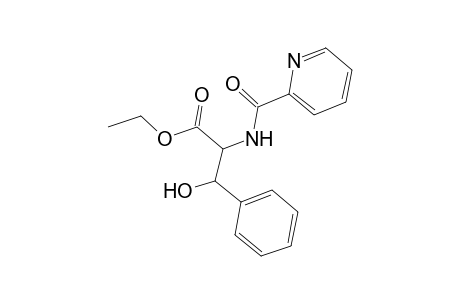 Ethyl 3-hydroxy-3-phenyl-2-[(2-pyridinylcarbonyl)amino]propanoate
