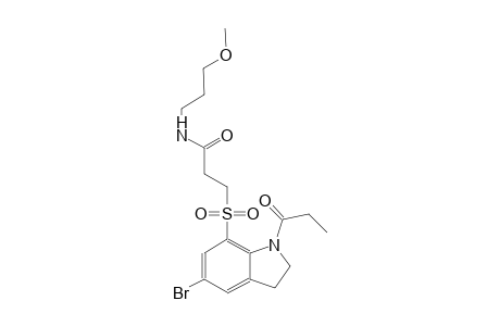 propanamide, 3-[[5-bromo-2,3-dihydro-1-(1-oxopropyl)-1H-indol-7-yl]sulfonyl]-N-(3-methoxypropyl)-