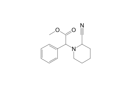 1-Piperidineacetic acid, 2-cyano-.alpha.-phenyl-, methyl ester