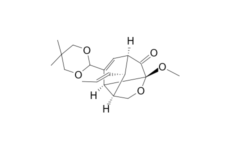 (1S*,3R*,6R*,7S*,10R*)-8-(5,5-Dimethyl-1,3-dioxan-2-yl)-3-methoxy-10-[(E)-1-propenyl]-4-oxatricyclo[4.3.1.0(3,7)]dec-8-en-2-one