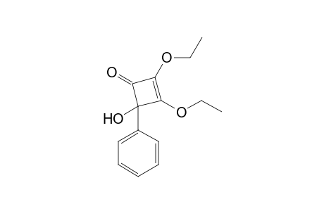 2,3-Diethoxy-4-hydroxy-4-phenyl-1-cyclobut-2-enone