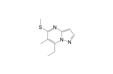 7-ethyl-6-methyl-5-(methylthio)pyrazolo[1,5-a]pyrimidine