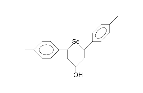R-2,cis-6-Di-para-tolyl-4-selenanol
