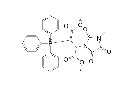 DIMETHYL-2-(3-METHYL-2,4,5-TRIOXO-IMIDAZOLIN-1-YL)-3-(TRIPHENYL-PHOSPHANYLIDENE)-SUCCINATE;MAJOR-ISOMER