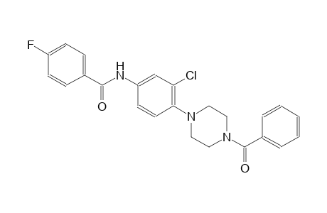 N-[4-(4-benzoyl-1-piperazinyl)-3-chlorophenyl]-4-fluorobenzamide