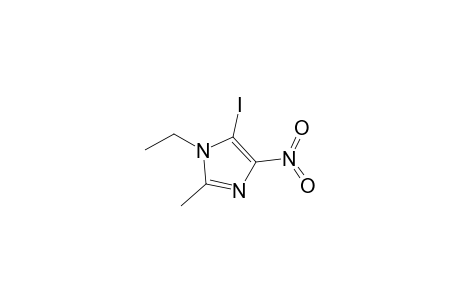 1-Ethyl-5-iodanyl-2-methyl-4-nitro-imidazole