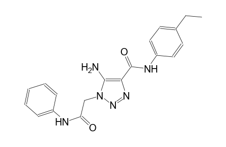 5-amino-1-(2-anilino-2-oxoethyl)-N-(4-ethylphenyl)-1H-1,2,3-triazole-4-carboxamide