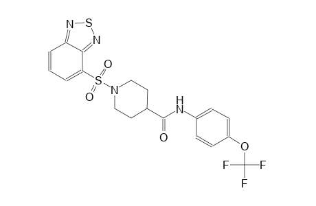 1-(2,1,3-benzothiadiazol-4-ylsulfonyl)-N-[4-(trifluoromethoxy)phenyl]-4-piperidinecarboxamide