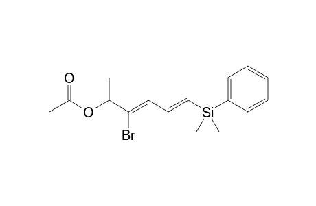 (3Z,5E)-2-Acetoxy-3-bromo-6-(dimethylphenylsilyl)hexa-3,5-diene