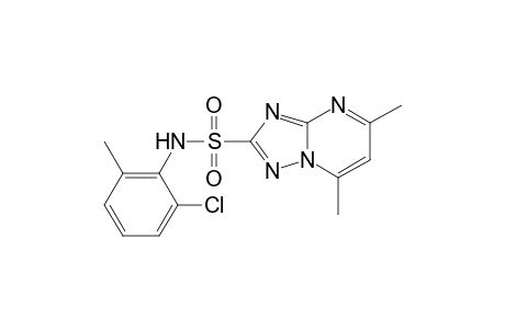 [1,2,4]Triazolo[1,5-a]pyrimidine-2-sulfonamide, N-(2-chloro-6-methylphenyl)-5,7-dimethyl-