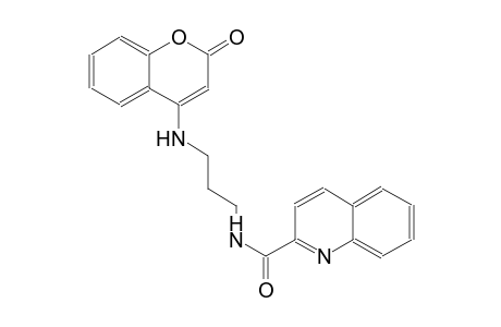 2-quinolinecarboxamide, N-[3-[(2-oxo-2H-1-benzopyran-4-yl)amino]propyl]-
