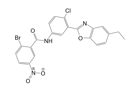 2-bromo-N-[4-chloro-3-(5-ethyl-1,3-benzoxazol-2-yl)phenyl]-5-nitrobenzamide