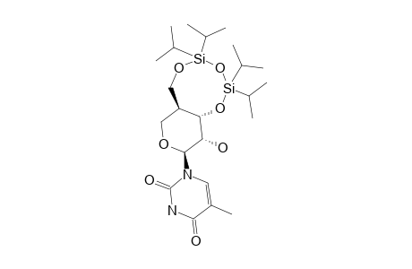 1-[4-DEOXY-4-C-HYDROXYMETHYL-3,6-O-(1,1,3,3-TETRAISOPROPYLDISILOXAN-1,3-DIYL)-ALPHA-L-LYXOPYRANOSYL]-THYMINE