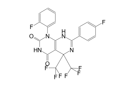 1-(2-fluorophenyl)-7-(4-fluorophenyl)-5,5-bis(trifluoromethyl)-5,8-dihydropyrimido[4,5-d]pyrimidine-2,4(1H,3H)-dione