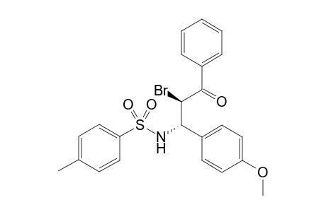 trans-(+/-)-2-bromo-3-(4-methoxyphenyl)-1-phenyl-3-(p-toluenesulfonamido)propan-1-one