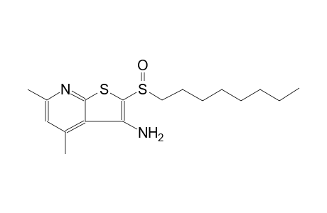 thieno[2,3-b]pyridin-3-amine, 4,6-dimethyl-2-(octylsulfinyl)-