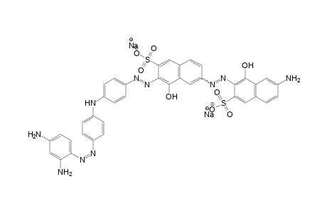 2-Naphthalenesulfonic acid, 6-amino-3-[[7-[[4-[[4-[(2,4-diaminophenyl)azo]phenyl]amino]phenyl]azo]-8-hydroxy-6-sulfo-2-naphthalenyl]azo]-4-hydroxy-, disodium salt