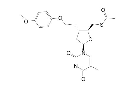 5'-S-ACETYL-3',5'-DIDEOXY-3'-C-(2''-HYDROXYETHYL)-2''-O-PARA-METHOXYPHENYL-5-THIO-THYMIDINE