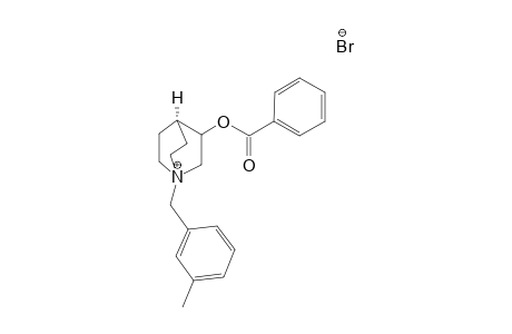 3-BENZOYLOXY-1-(3-METHYLBENZYL)-QUINUCLIDINIUM-BROMIDE