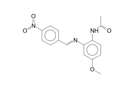 N-[4-Methoxy-2-(4-nitrobenzylideneamino)phenyl]acetamide