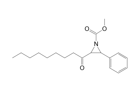 N-Carbomethoxy-2-(1-oxononyl)-3-phenylaziridine