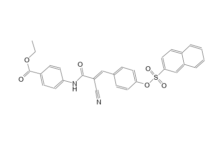 ethyl 4-[((2E)-2-cyano-3-{4-[(2-naphthylsulfonyl)oxy]phenyl}-2-propenoyl)amino]benzoate