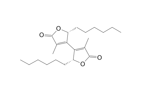 (R*,R*)-3,3'-Dimethyl-5,5'-dihexyl-5H,5'H-[4,4']bifuranyl-2,2'-dione