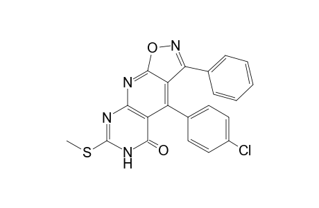 4-(4-chlorophenyl)-7-(methylthio)-3-phenylisoxazolo[4',5':5,6]pyrido[2,3-d]pyrimidin-5(6H)-one