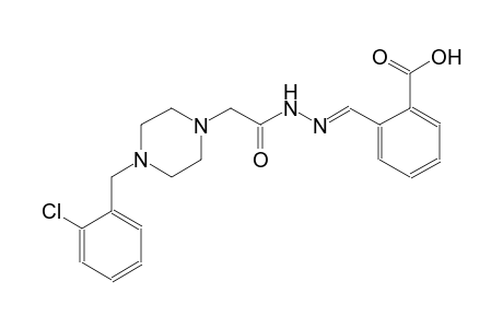 1-piperazineacetic acid, 4-[(2-chlorophenyl)methyl]-, 2-[(E)-(2-carboxyphenyl)methylidene]hydrazide