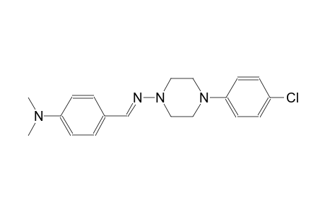4-(4-chlorophenyl)-N-{(E)-[4-(dimethylamino)phenyl]methylidene}-1-piperazinamine
