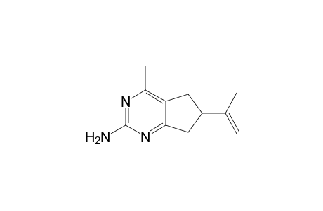 (6-isopropenyl-4-methyl-6,7-dihydro-5H-cyclopenta[d]pyrimidin-2-yl)amine