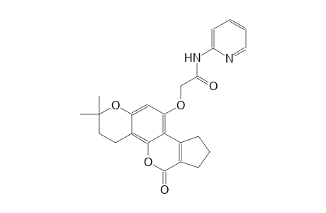 2-((2,2-dimethyl-6-oxo-3,4,6,7,8,9-hexahydro-2H-cyclopenta[c]pyrano[2,3-h]chromen-10-yl)oxy)-N-(pyridin-2-yl)acetamide