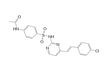 acetamide, N-[4-[[[4-[(E)-2-(4-chlorophenyl)ethenyl]-2-pyrimidinyl]amino]sulfonyl]phenyl]-