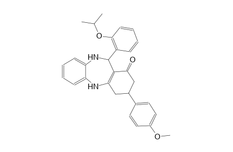 11-(2-isopropoxyphenyl)-3-(4-methoxyphenyl)-2,3,4,5,10,11-hexahydro-1H-dibenzo[b,e][1,4]diazepin-1-one