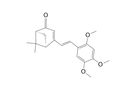 (1R,5S)-7,7-dimethyl-2-[(E)-2-(2,4,5-trimethoxyphenyl)ethenyl]bicyclo[3.1.1]hept-2-en-4-one